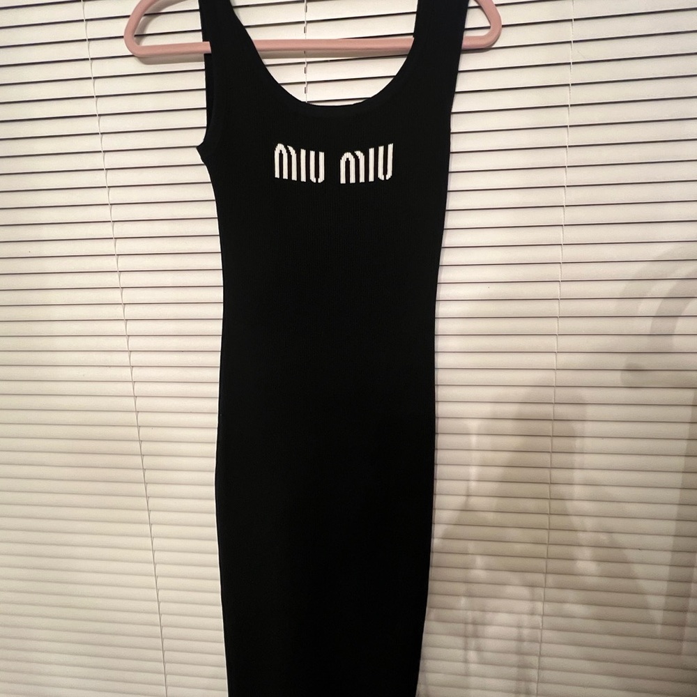 Miu Miu Black Backless Dress